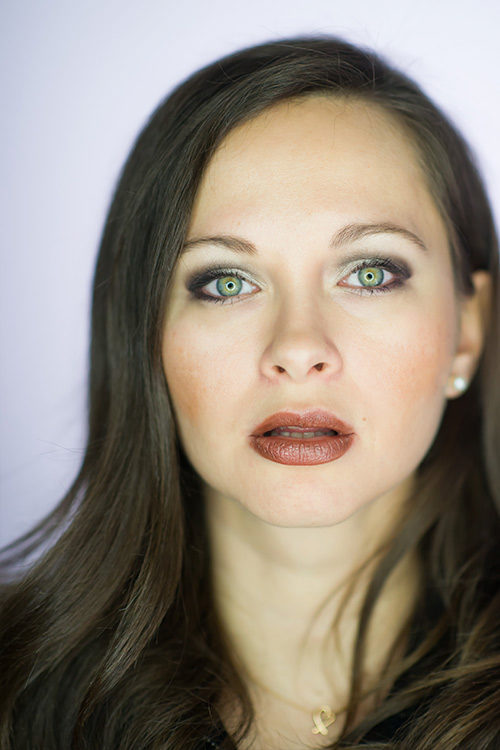 Tetyana Akinshyna Wearing Hemp Organics Brown Sugar Lipstick By Colorganics